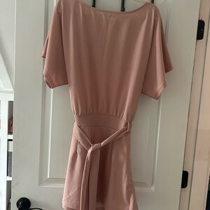 Rose Pink Boat Neck Romper